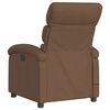vidaXL Fauteuil de massage inclinable Marron Tissu