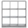 vidaXL Biblioth&egrave;que sonoma gris 102x32x108 cm bois d'ing&eacute;nierie