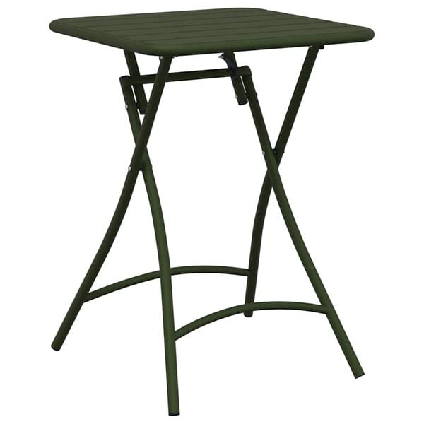 vidaXL Table de Jardin Vert foncé 55 x 55 x 73 cm