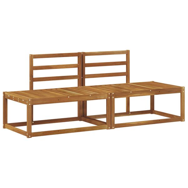 vidaXL Canap&eacute; d'ext&eacute;rieur en bout 2 Pi&egrave;ce Naturel 182,5 x 63 x 73 cm