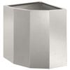 vidaXL Jardini&egrave;re d'Angle Argent&eacute; 30 x 30 x 35 cm Acier inoxydable
