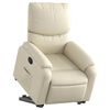 vidaXL Fauteuil inclinable Cr&egrave;me Similicuir