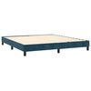 vidaXL Sommier &agrave; lattes de lit matelas et LED Bleu fonc&eacute; 160x200 cm