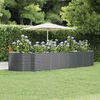 vidaXL Lit sur&eacute;lev&eacute; de jardin Anthracite Acier galvanis&eacute;