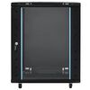 vidaXL Armoire r&eacute;seau avec stockage Noir 60 x 60 x 80 cm Acier