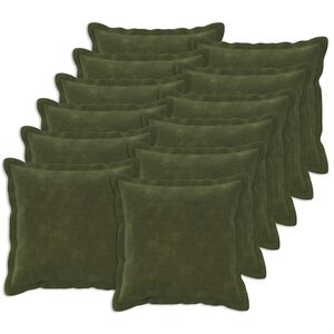 vidaXL Housse de coussin 12 pc HOUTEN Vert 40 x 40 cm