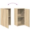 vidaXL Armoire rangement ch&ecirc;ne sonoma 50x45x103,5 cm bois d'ing&eacute;nierie