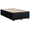 vidaXL Sommier &agrave; lattes de lit avec matelas noir 120x190 cm tissu