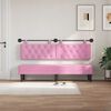 vidaXL T&ecirc;te de lit suspendue Montage mural Rose 170 x 55 x 7 cm tissu