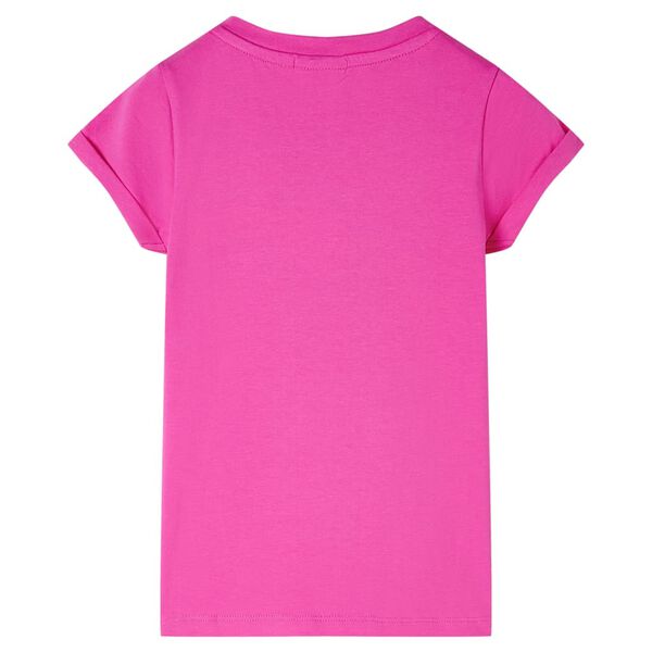 T-shirt pour enfants rose fonc&eacute; 140