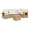 vidaXL Patio Sofa Set 6 place Beige and Cream