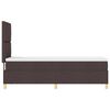 vidaXL Lit à ressort LED avec matelas Marron foncé 80 x 200 cm tissu