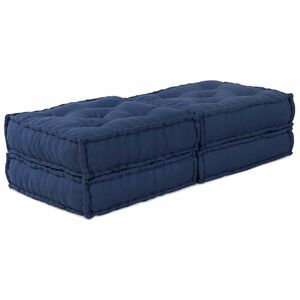 vidaXL Unit&eacute; de canap&eacute; modulaire 2 pc Tissu Indigo 140 x 70 x 36 cm