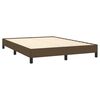 vidaXL Cadre de lit sans matelas marron fonc&eacute; 140x190 cm tissu