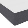 vidaXL Cadre de lit avec matelas Gris fonc&eacute; 90 x 200 cm tissu