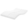 vidaXL Matelas en mousse blanc 140x190 cm 7 zones duret&eacute; 20 ILD