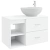 vidaXL Ensemble de mobilier de salle de bain 2 pc Blanc