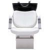 vidaXL Unit&eacute; de rin&ccedil;age de shampoing avec chaise de salon Similicuir