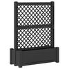 vidaXL Grand pot avec trellis Anthracite 99,5 x 43 x 133,5 PP