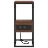 vidaXL Cabinet de chevet avec tiroir Ch&ecirc;ne marron 41.5 x 26 x 60.5 cm