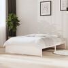vidaXL Cadre de lit sans matelas blanc bois massif 120x190 cm