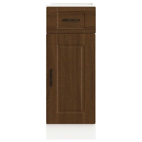 vidaXL Armoire de cuisine Porto ch&ecirc;ne marron bois d'ing&eacute;nierie