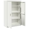 vidaXL Armoire de rangement 2 pcs Blanc 90 x 40 x 140 cm Acier