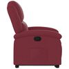 vidaXL Fauteuil inclinable rouge bordeaux tissu