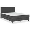 vidaXL Sommier &agrave; lattes de lit Gris fonc&eacute; Tissu 160x200 cm