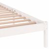 vidaXL Cadre de lit sans matelas bois de pin massif 140x200 cm blanc