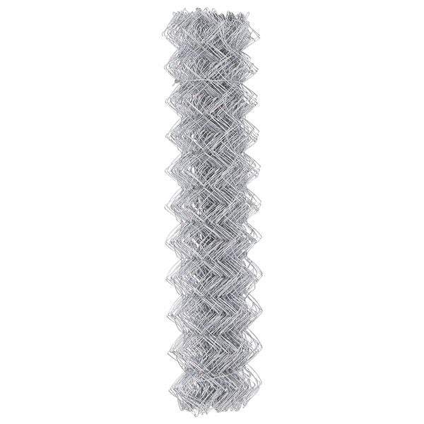 vidaXL Clôture en treillis métallique Argent 25 x 1,2 m