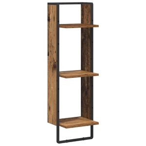 vidaXL &Eacute;tag&egrave;re Murale Bois Ancien 30 x 25 x 100 cm Bois d'ing&eacute;nierie