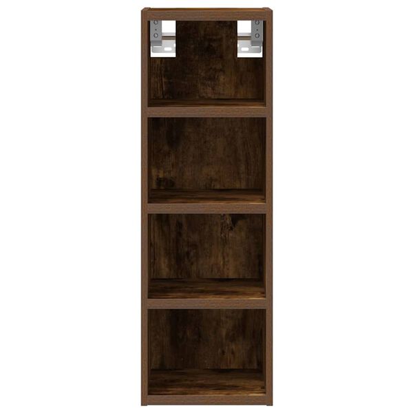 vidaXL Armoire suspendue "Riga" Chêne fumé 20 x 29,5 x 60 cm Bois d'ingénierie