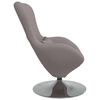 vidaXL Fauteuil &oelig;uf Taupe 63 x 73 x 90 cm tissu