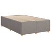 vidaXL Sommier &agrave; lattes de lit avec matelas taupe 120x190 cm tissu