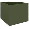 vidaXL Jardinière d'Angle Vert olive 60 x 60 x 50 cm Acier