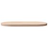 vidaXL Plateau de table 90x45x2,5 cm Bois massif Pin Ovale