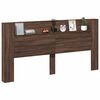 vidaXL T&ecirc;te de lit Ch&ecirc;ne brun 200 x 16,5 x 103,5 cm Bois d'ing&eacute;nierie