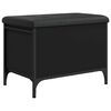 vidaXL Banc de rangement noir 62x42x45 cm bois d'ing&eacute;nierie