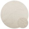 vidaXL Tapis ZIZUR cr&egrave;me &Oslash; 160cm aspect de jute int&eacute;rieur et ext&eacute;rieur