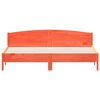 vidaXL Cadre de lit sans matelas cire marron 200x200cm bois pin massif