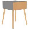 vidaXL Tables de chevet 2 pcs Gris 40x40x56 cm Bois d'ingénierie