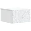 vidaXL Table d'appoint murale Blanc 34,5 x 33 x 20 cm