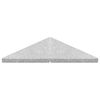 vidaXL Plaque de poids triangulaire pour parasol Granit 15 kg Gris