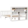 vidaXL Lit biblioth&egrave;que sans matelas blanc 150x200 cm bois pin massif
