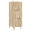 vidaXL Armoire &agrave; tiroirs Ch&ecirc;ne Sonoma 33 x 34,5 x 90 cm
