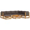 vidaXL Ensemble de canap&eacute;s de jardin 8 pi&egrave;ces avec coussins en bois d'acacia et corde