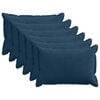 vidaXL Housse de coussin 6 pc HOUTEN Bleu marine 30 x 50 cm