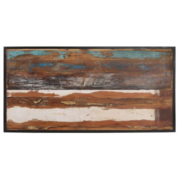 vidaXL Table de salle à manger 140 cm Bois de récupération massif