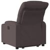 vidaXL Fauteuil inclinable &eacute;lectrique marron fonc&eacute; tissu
